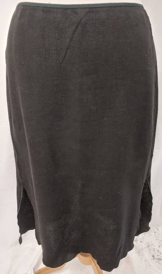 nicole farhi midi skirt black size: 10