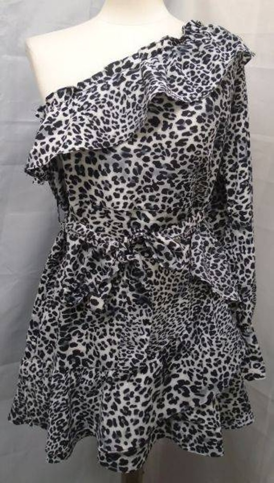 love & other things tea dress leopard size: 10