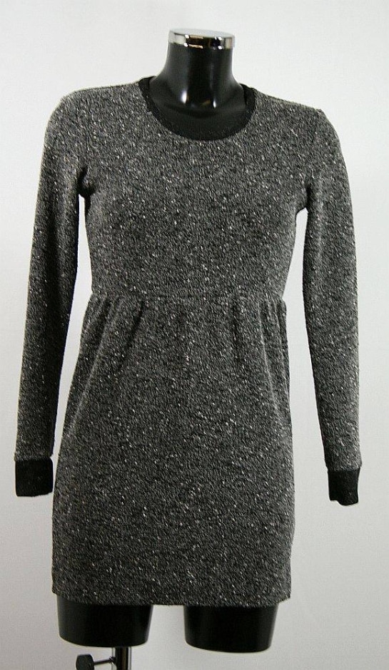 topshop petite mini dress grey size: 6