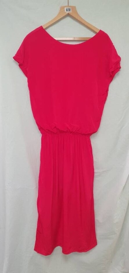 hush lace backed dress red size: 6