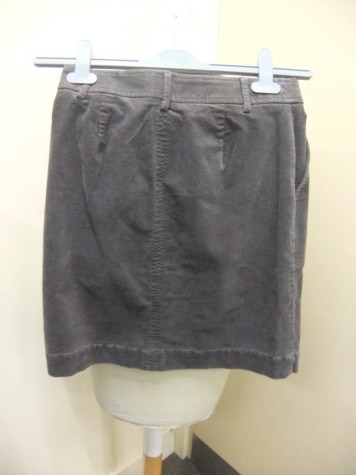 White Stuff Cord knee length skirt Grey Size: 6 | Oxfam Shop