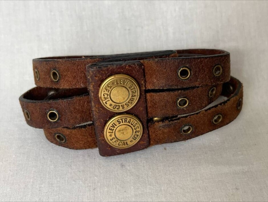 levi's brown leather bracelet