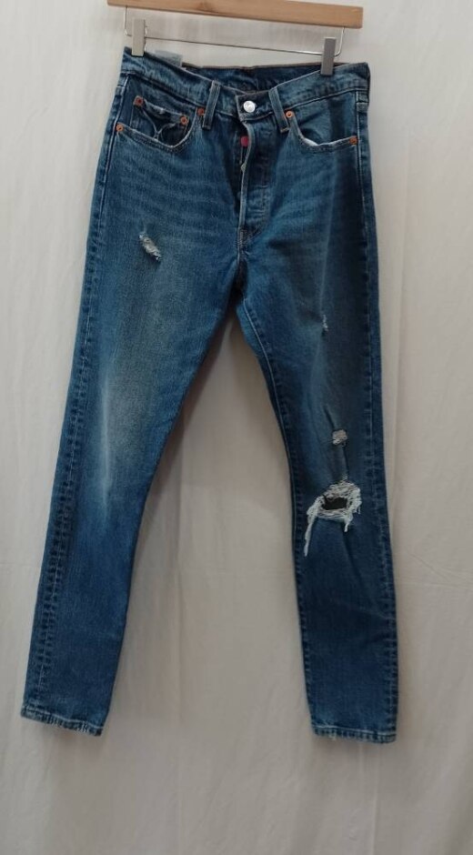 Levi 501 Premium Skinny Jeans Blue Size: S